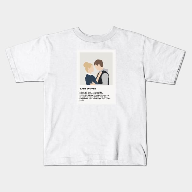 Baby Driver Minimalist Poster Kids T-Shirt by honeydesigns